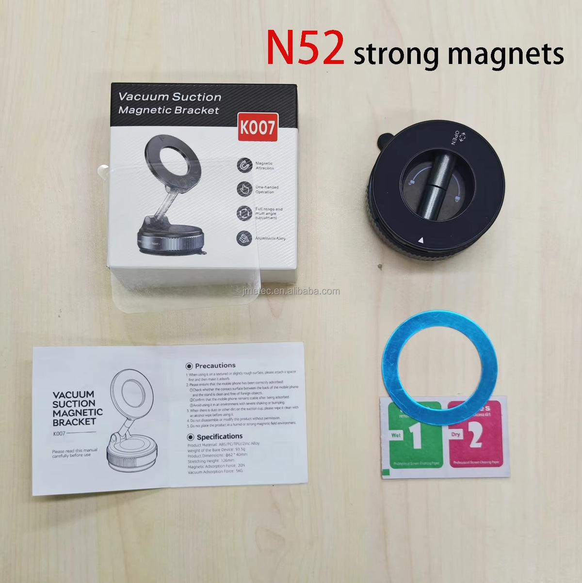 vacuum suction cup magnetic phone holder