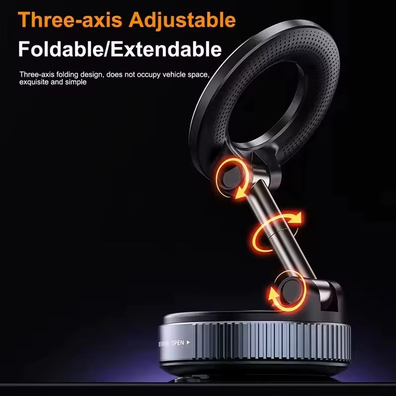 vacuum suction cup magnetic phone holder